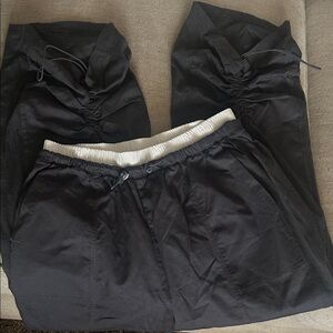 FP Pull on pants with cinched bottoms